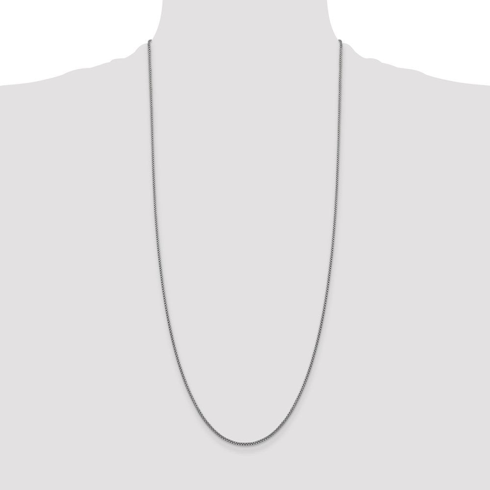 Gold (14K) Semi-Solid Round Box Chain