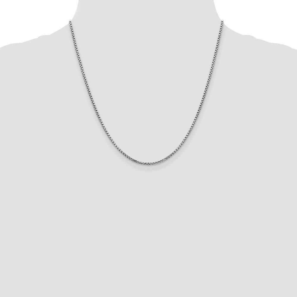Gold (14K) Semi-Solid Round Box Chain