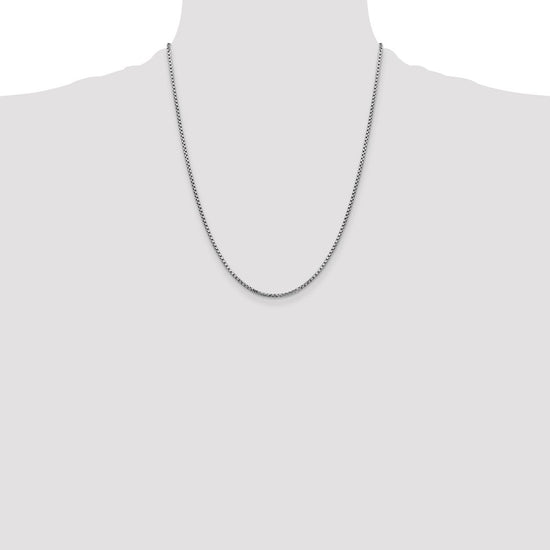 Gold (14K) Semi-Solid Round Box Chain