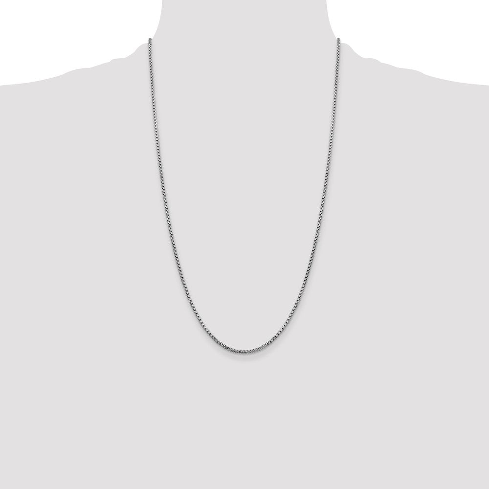 Gold (14K) Semi-Solid Round Box Chain