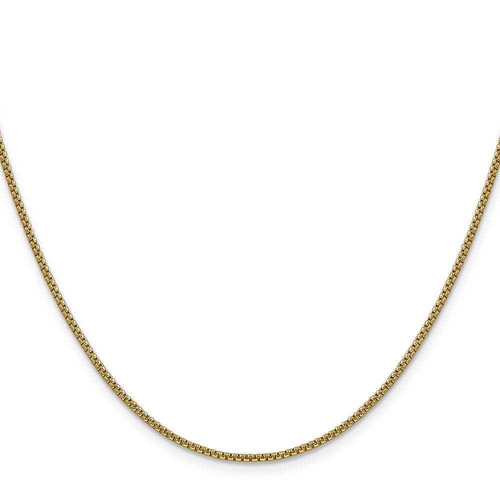 Gold (14K) Semi-Solid Round Box Chain