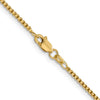 Gold (14K) Semi-Solid Round Box Chain