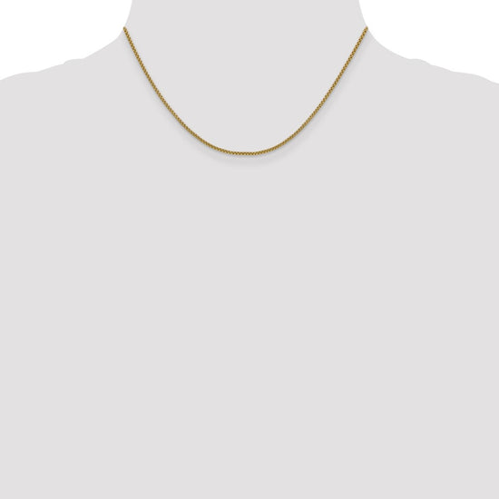 Gold (14K) Semi-Solid Round Box Chain