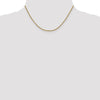 Gold (14K) Semi-Solid Round Box Chain