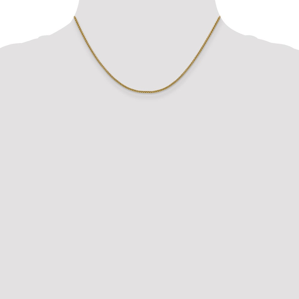 Gold (14K) Semi-Solid Round Box Chain