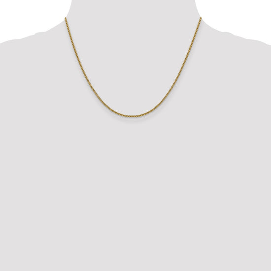Gold (14K) Semi-Solid Round Box Chain
