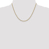 Gold (14K) Semi-Solid Round Box Chain