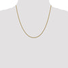 Gold (14K) Semi-Solid Round Box Chain