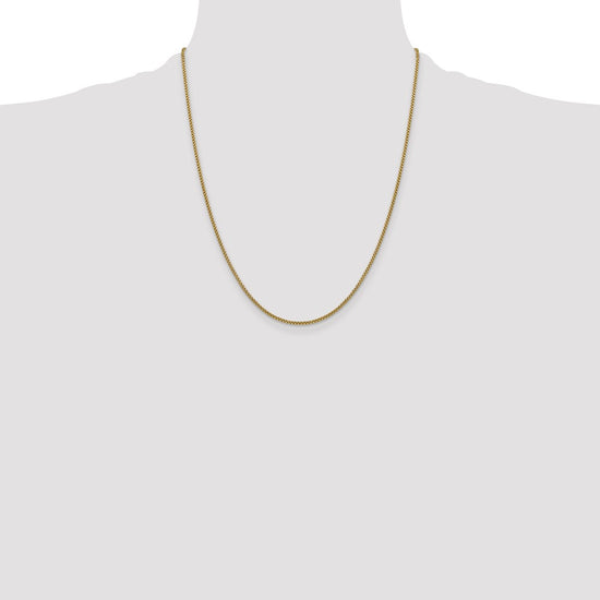 Gold (14K) Semi-Solid Round Box Chain