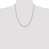 Gold (14K) Semi-Solid Round Box Chain