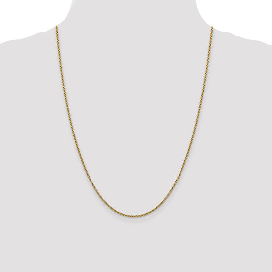 Gold (14K) Semi-Solid Round Box Chain