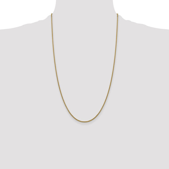 Gold (14K) Semi-Solid Round Box Chain