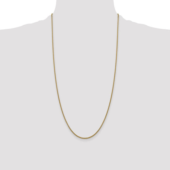 Gold (14K) Semi-Solid Round Box Chain