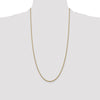 Gold (14K) Semi-Solid Round Box Chain