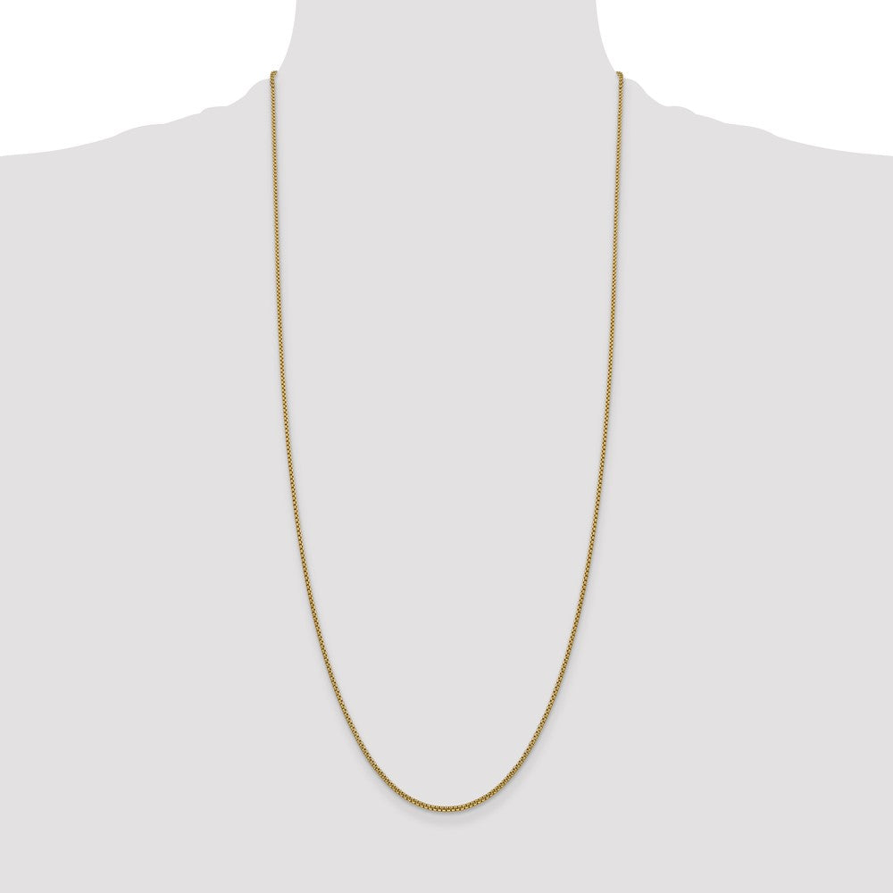 Gold (14K) Semi-Solid Round Box Chain