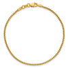 Gold (14K) Semi-Solid Round Box Chain