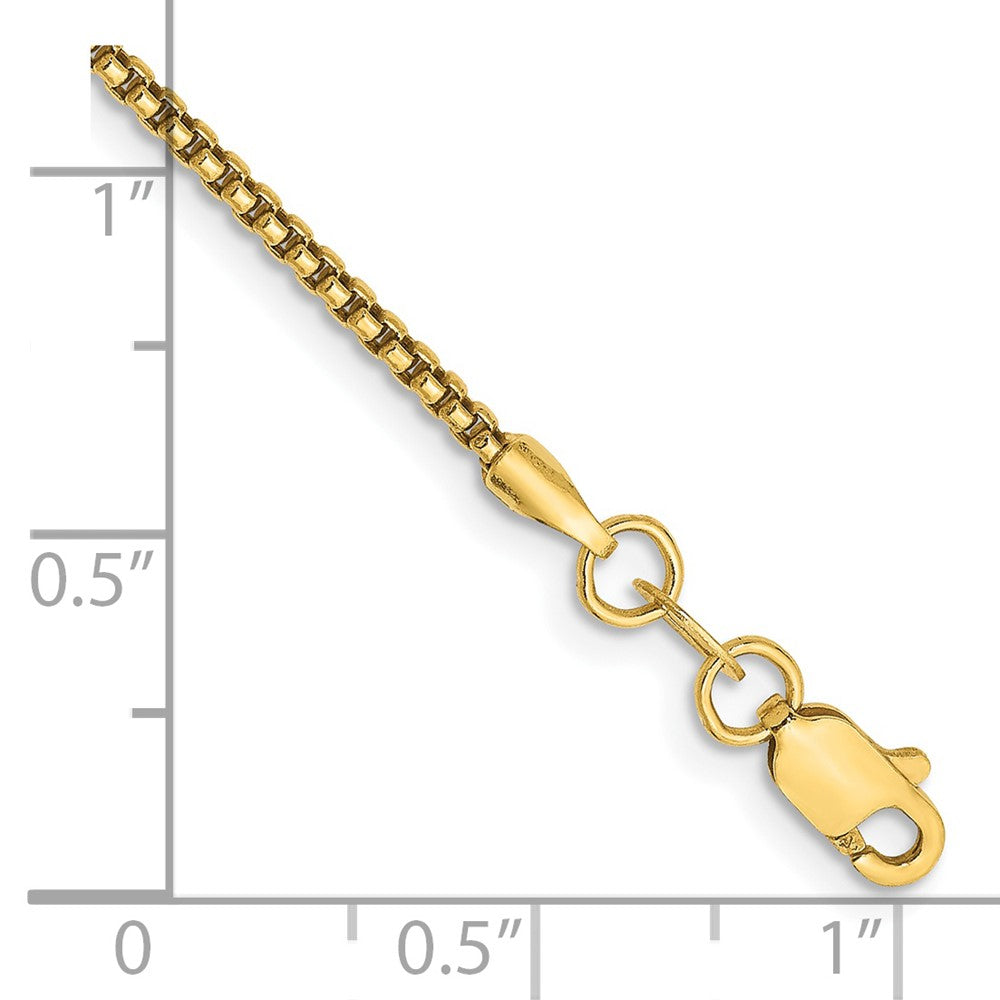 Gold (14K) Semi-Solid Round Box Chain