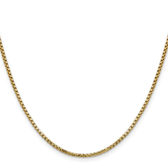 Gold (14K) Semi-Solid Round Box Chain