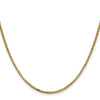 Gold (14K) Semi-Solid Round Box Chain
