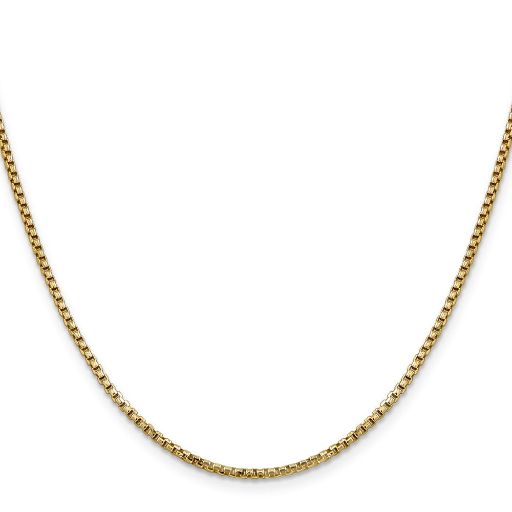 Gold (14K) Semi-Solid Round Box Chain