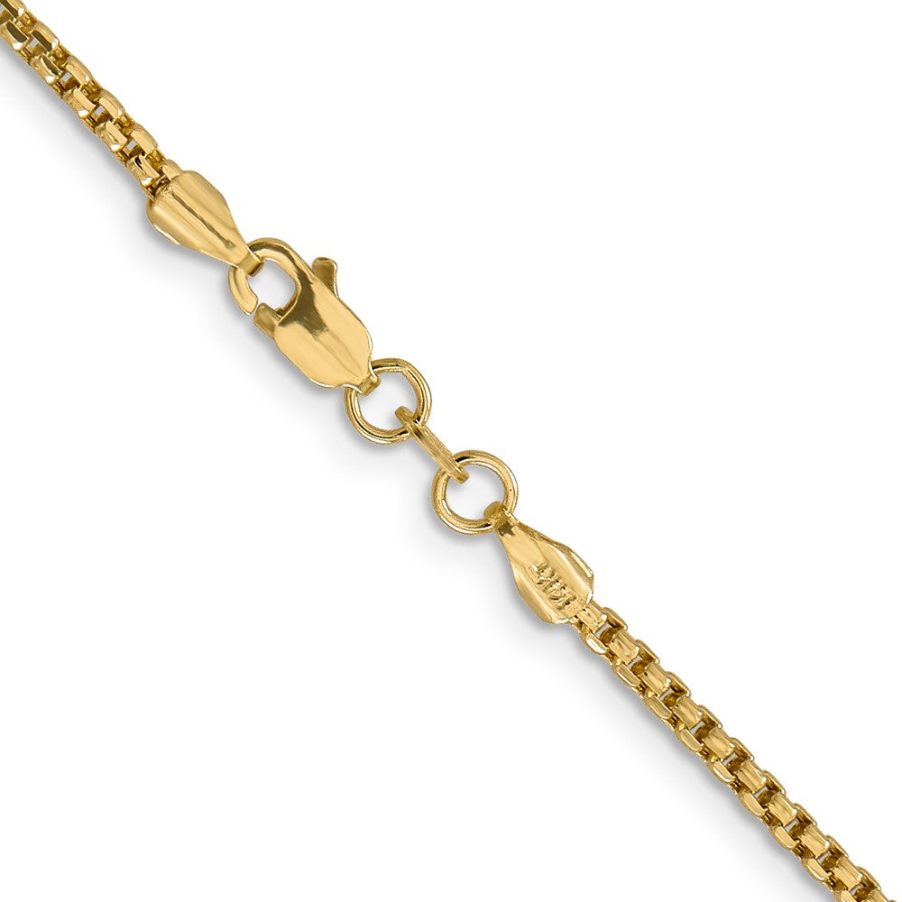 Gold (14K) Semi-Solid Round Box Chain