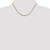 Gold (14K) Semi-Solid Round Box Chain