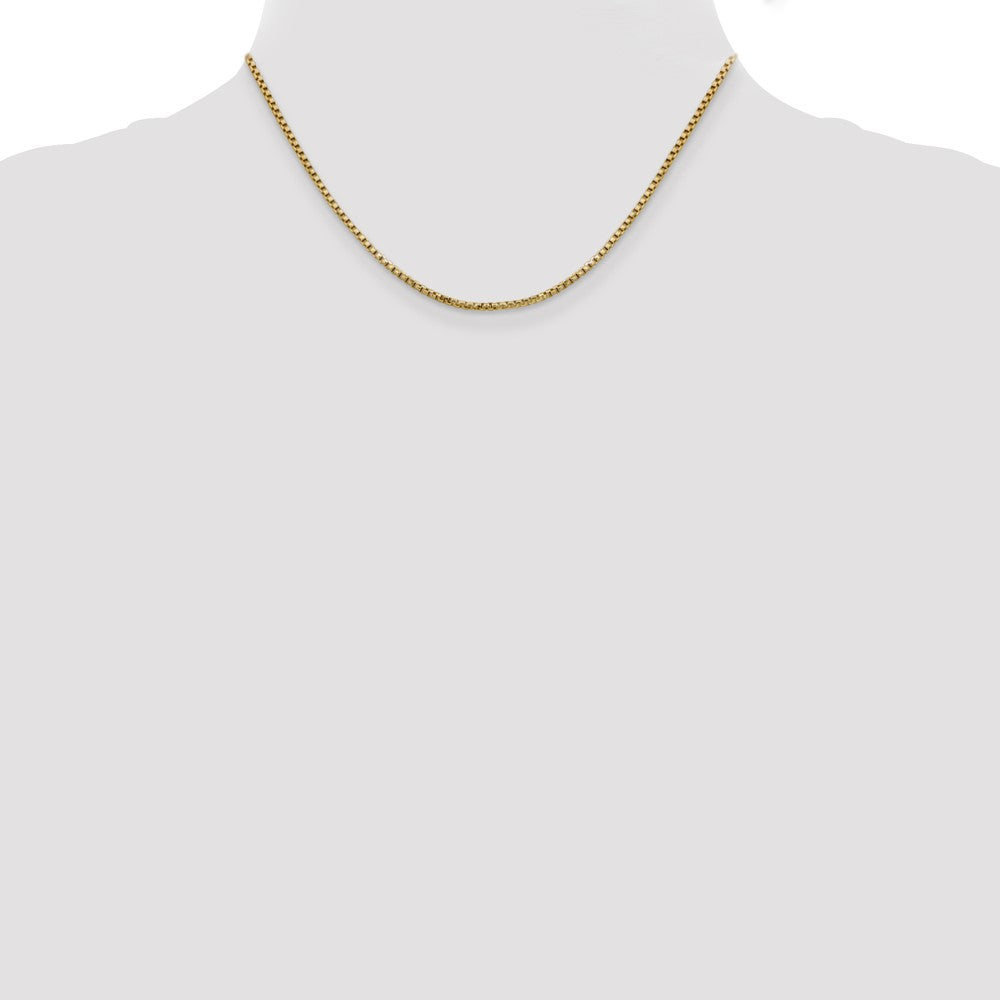 Gold (14K) Semi-Solid Round Box Chain