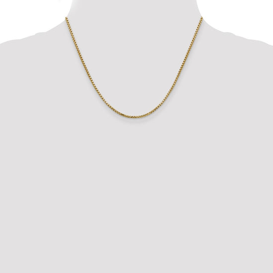 Gold (14K) Semi-Solid Round Box Chain