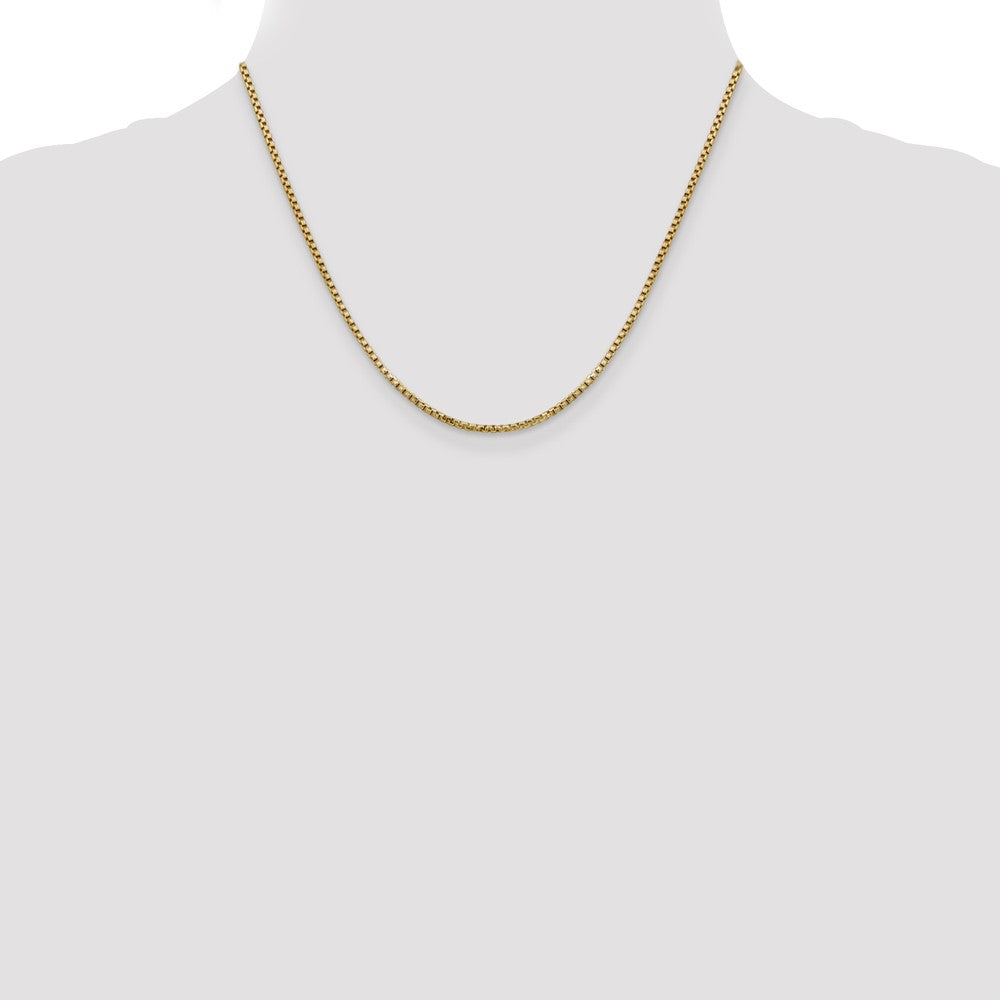 Gold (14K) Semi-Solid Round Box Chain