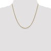 Gold (14K) Semi-Solid Round Box Chain