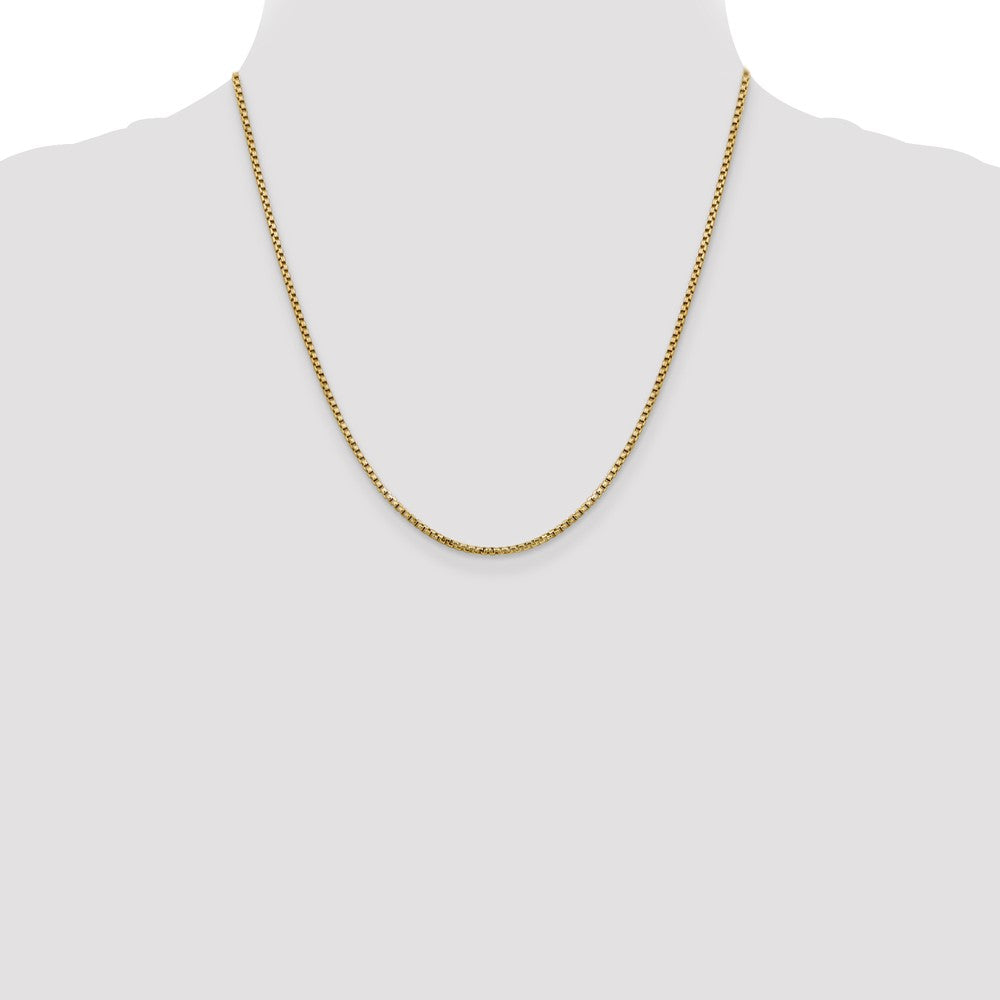 Gold (14K) Semi-Solid Round Box Chain