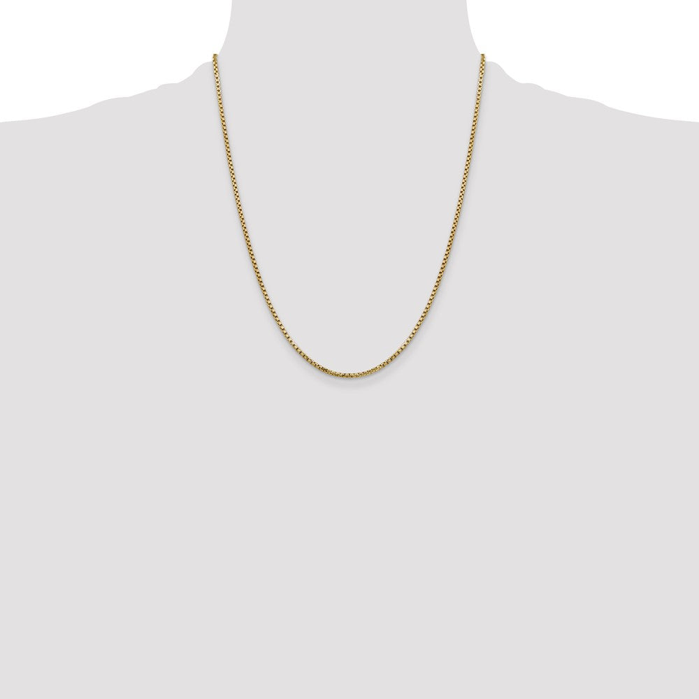 Gold (14K) Semi-Solid Round Box Chain