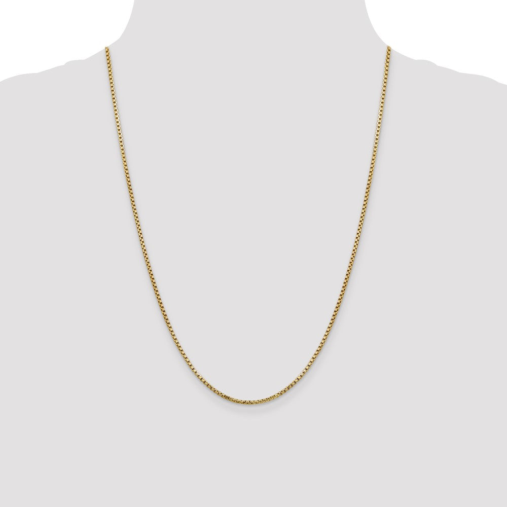 Gold (14K) Semi-Solid Round Box Chain