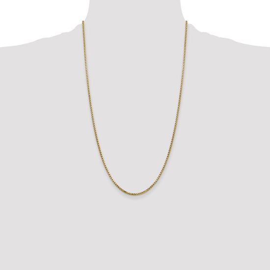 Gold (14K) Semi-Solid Round Box Chain