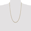 Gold (14K) Semi-Solid Round Box Chain