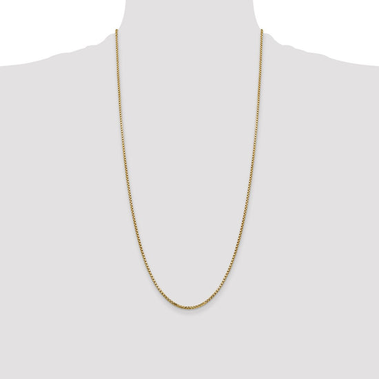 Gold (14K) Semi-Solid Round Box Chain