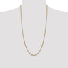Gold (14K) Semi-Solid Round Box Chain