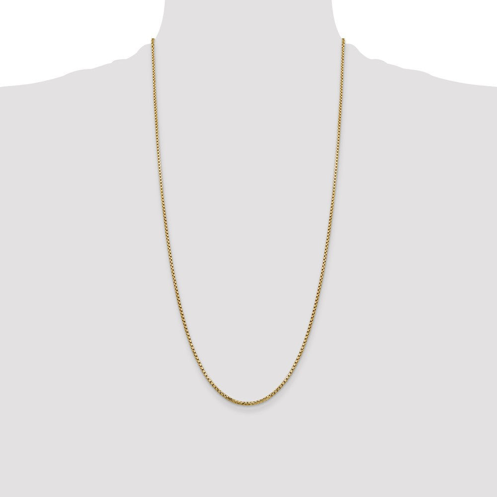 Gold (14K) Semi-Solid Round Box Chain