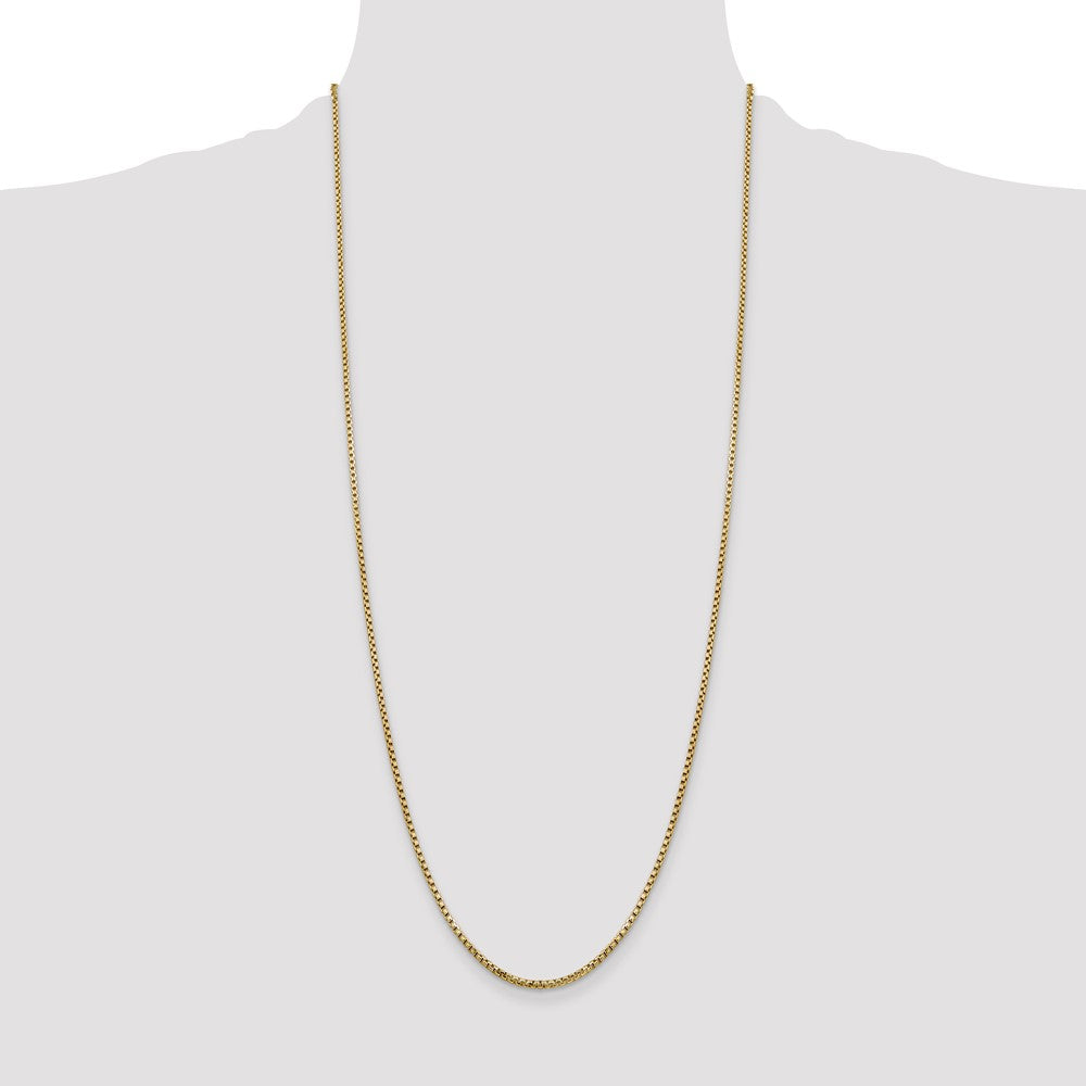Gold (14K) Semi-Solid Round Box Chain