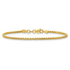 Gold (14K) Semi-Solid Round Box Chain