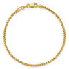 Gold (14K) Semi-Solid Round Box Chain