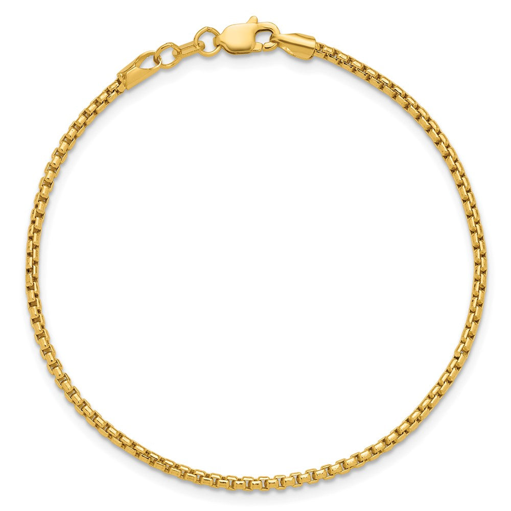 Gold (14K) Semi-Solid Round Box Chain