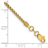 Gold (14K) Semi-Solid Round Box Chain