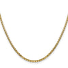 Gold (14K) Semi-Solid Round Box Chain
