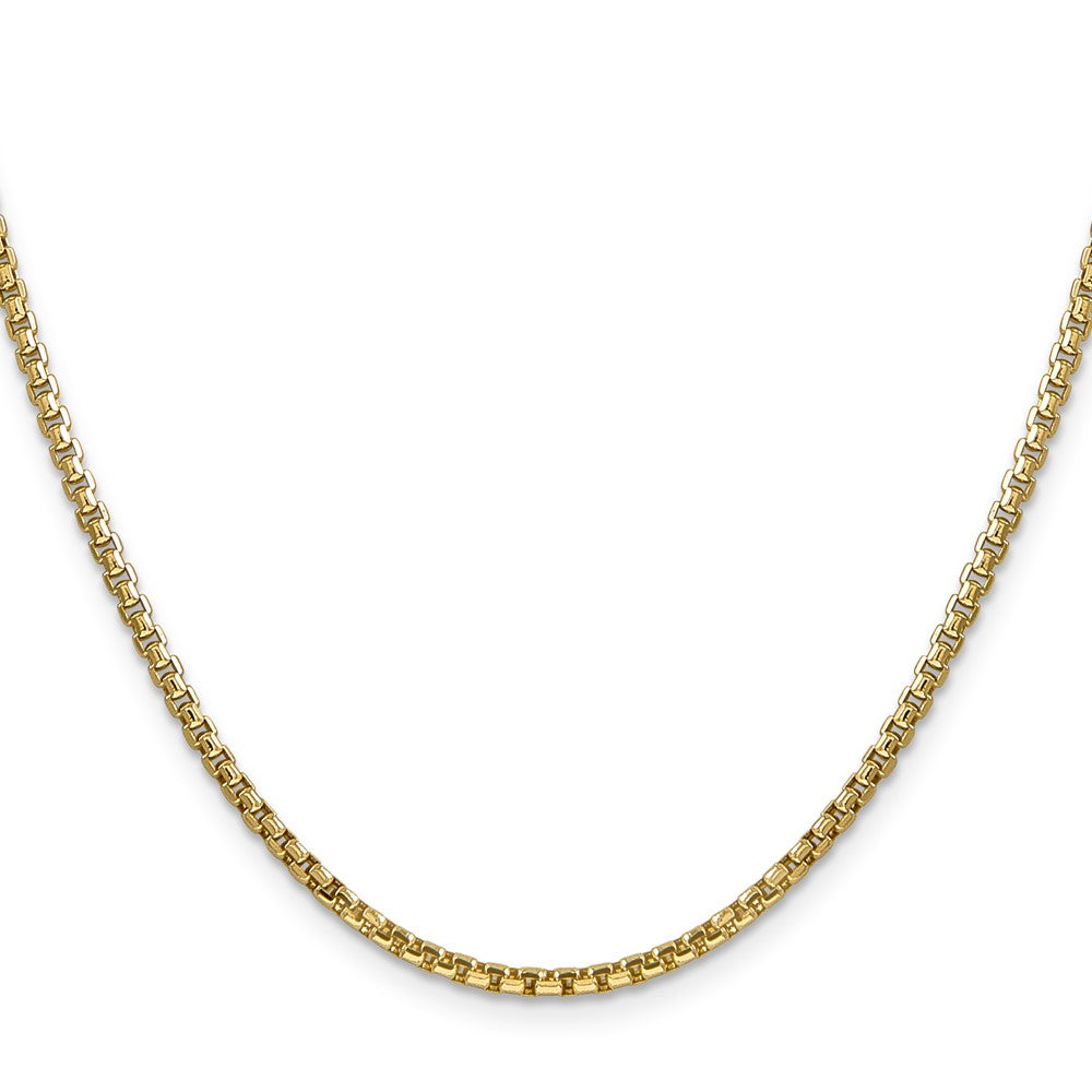 Gold (14K) Semi-Solid Round Box Chain