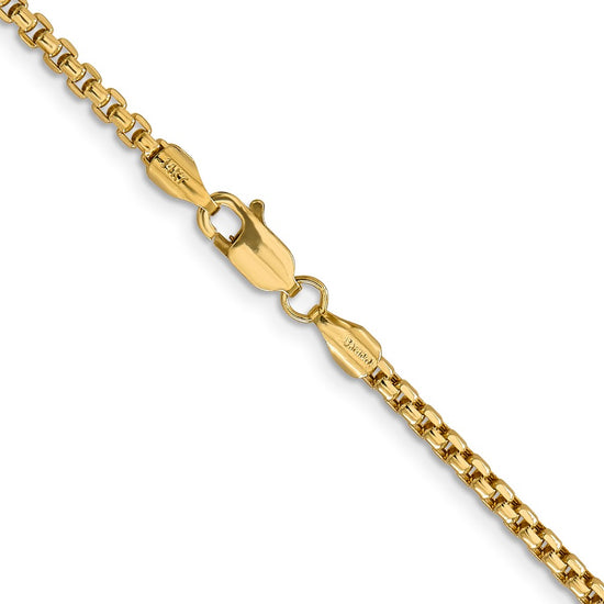 Gold (14K) Semi-Solid Round Box Chain