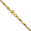 Gold (14K) Semi-Solid Round Box Chain