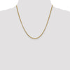 Gold (14K) Semi-Solid Round Box Chain