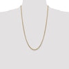 Gold (14K) Semi-Solid Round Box Chain