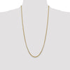 Gold (14K) Semi-Solid Round Box Chain